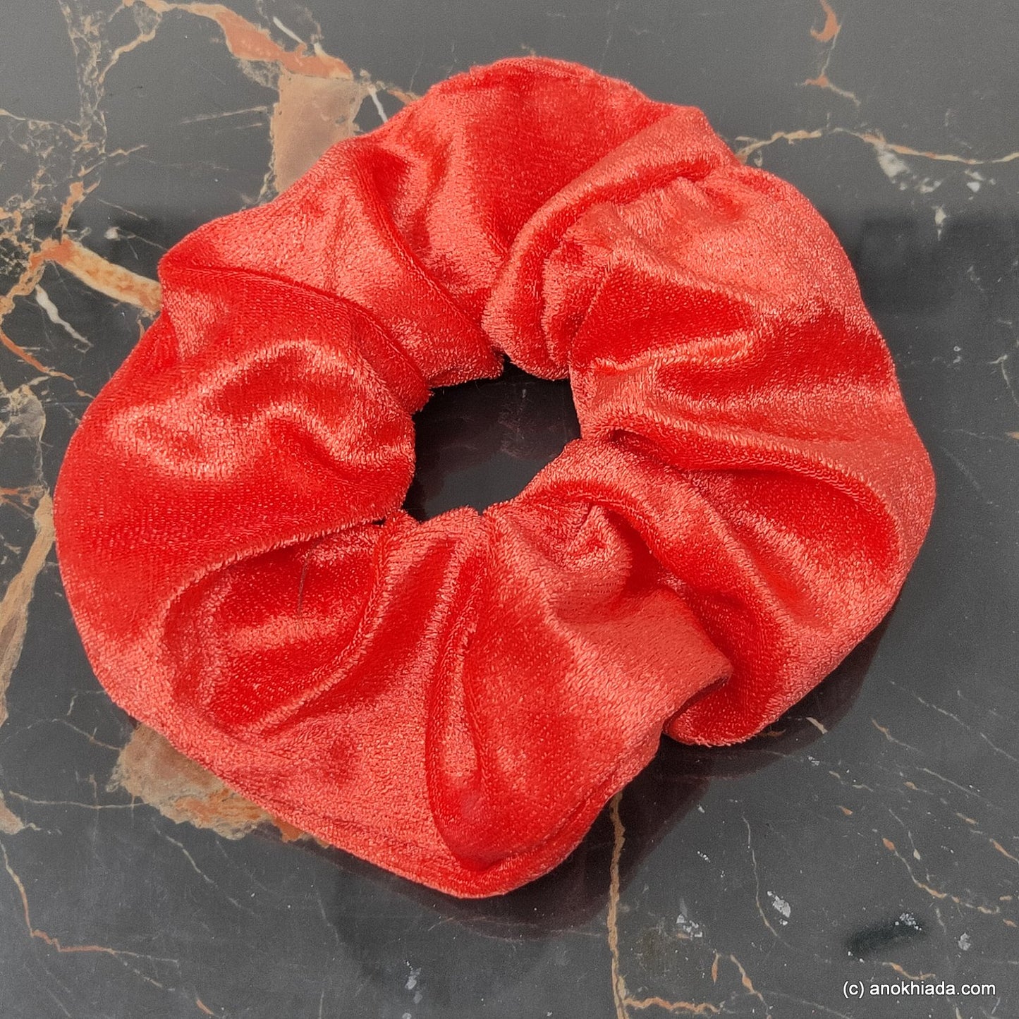 Anokhi Ada Handmade Velvet Scrunchie for Girls and Women (15-180 Scrunchie)