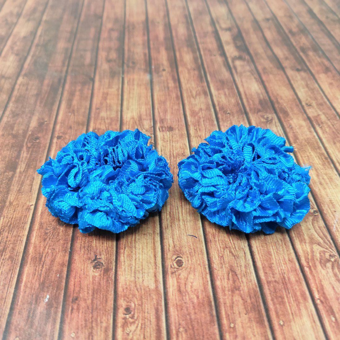 Anokhi Ada Sky Blue Fabric small Scrunchie for Girls and Women (15-19 Scrunchie, 2 Pcs)