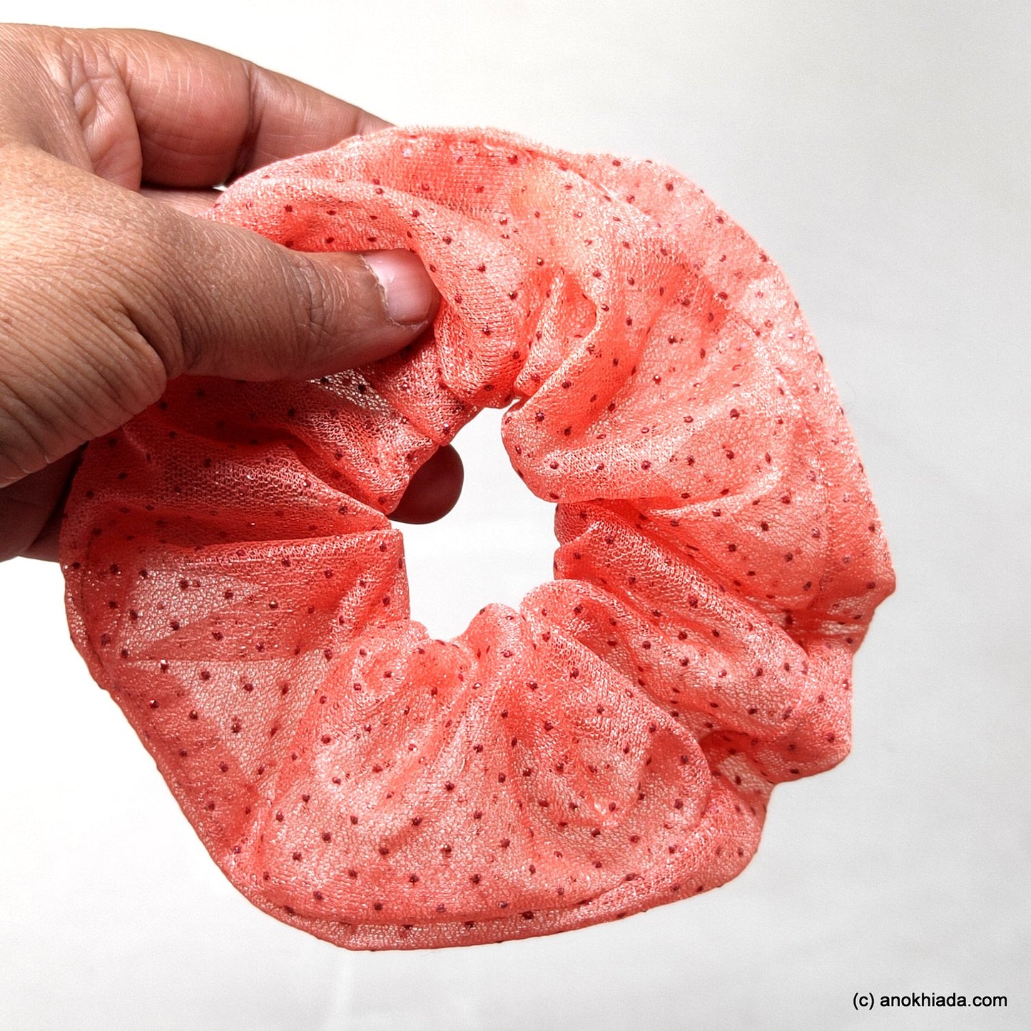 Anokhi Ada Handmade Stylish Fabric Scrunchie for Girls and Women (15-190 Scrunchie)