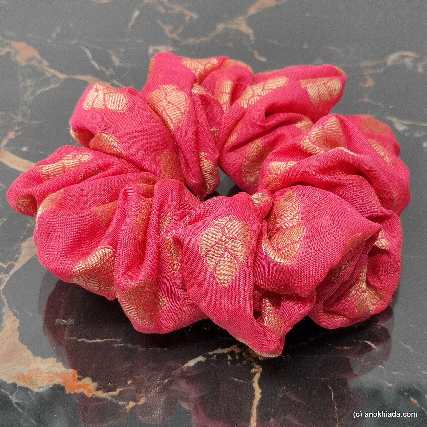 Anokhi Ada Large & Fluffy Handmade Stylish Fabric Scrunchie for Girls and Women (15-216 Scrunchie)