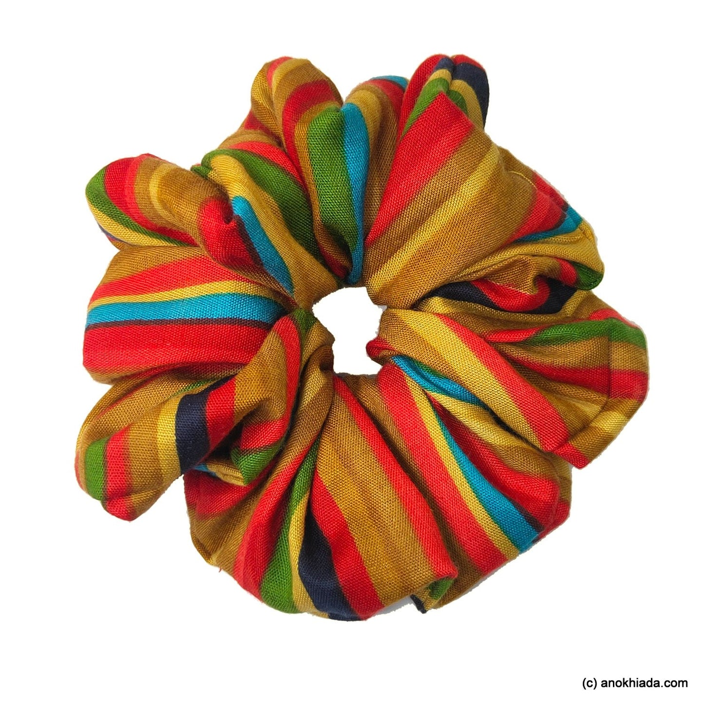 Rainbow Rayon Scrunchie (15-228 Scrunchie)
