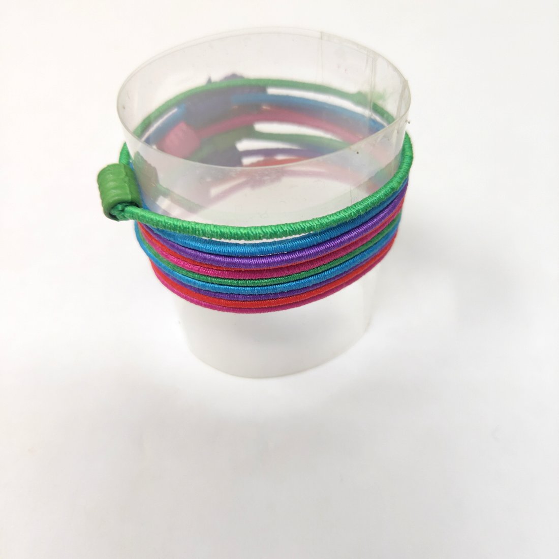 Anokhi Ada small size Elastic Rubber for Girls and Women (15-23 Ponytail Holders, 10 Pcs Assorted Colour Rubber)