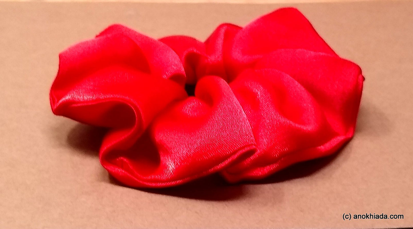 Anokhi Ada Handmade Satin Scrunchie for Girls and Women (15-45 Scrunchie)