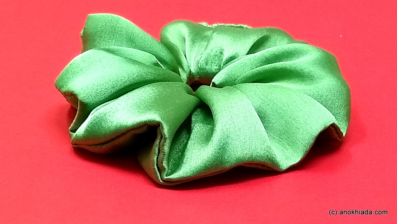 Anokhi Ada Handmade Satin Scrunchie for Girls and Women (15-46 Scrunchie)