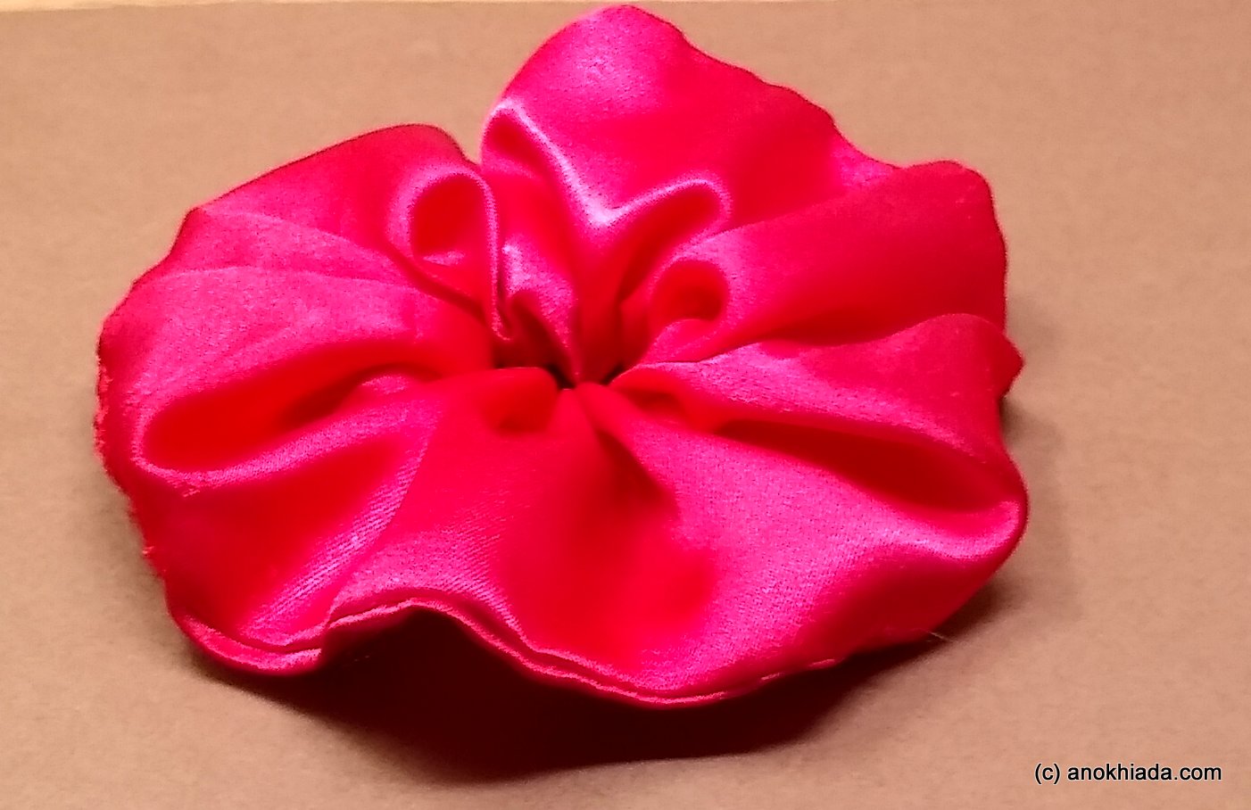Anokhi Ada Handmade Satin Scrunchie for Girls and Women (15-47 Scrunchie)