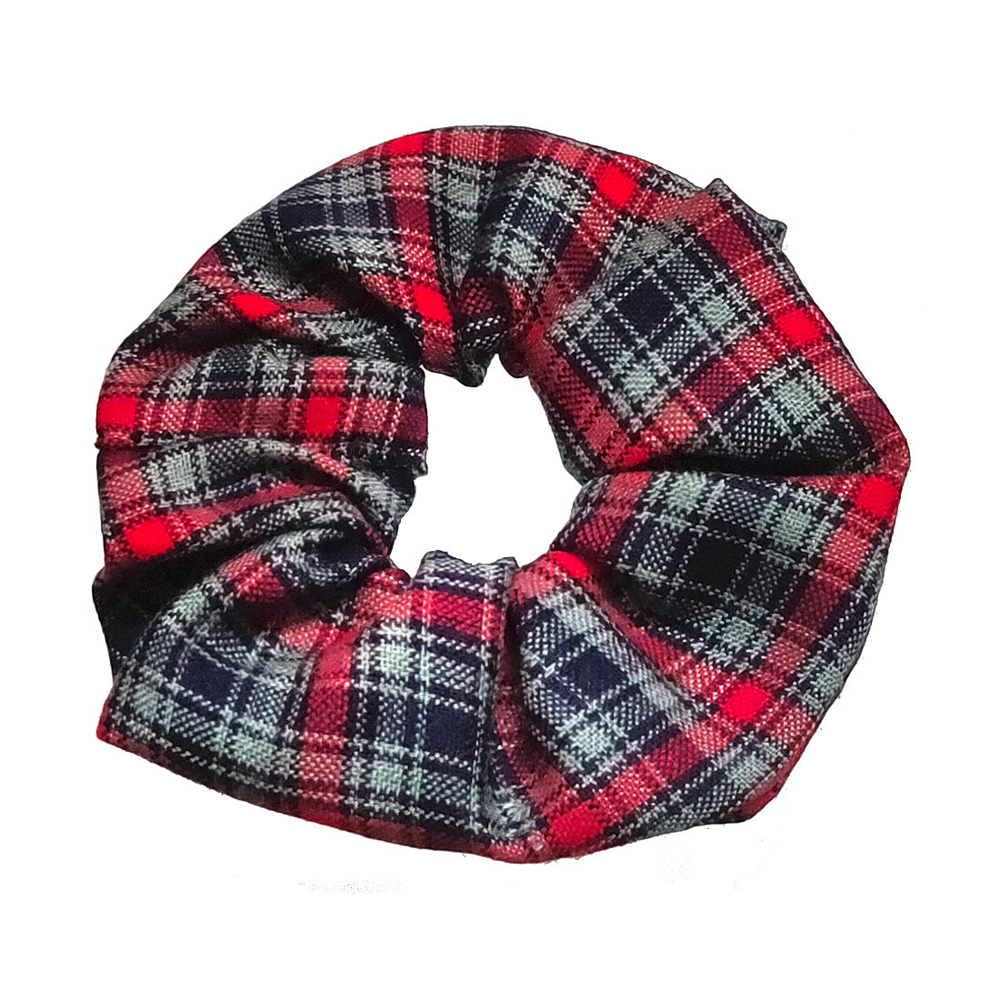 Anokhi Ada Handmade Multi-Colour Check Pattern Fabric Scrunchie for Girls and Women (15-51 Scrunchie)