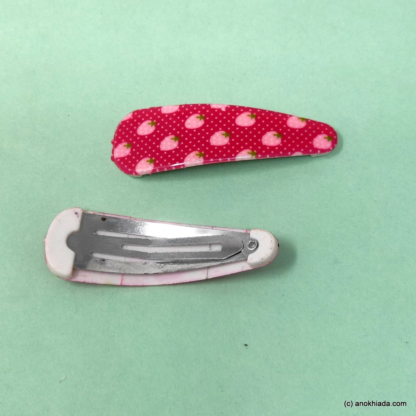 Anokhi Ada Strawberry Print Tic Tac Hair Clips (Pack of 2) 10-66