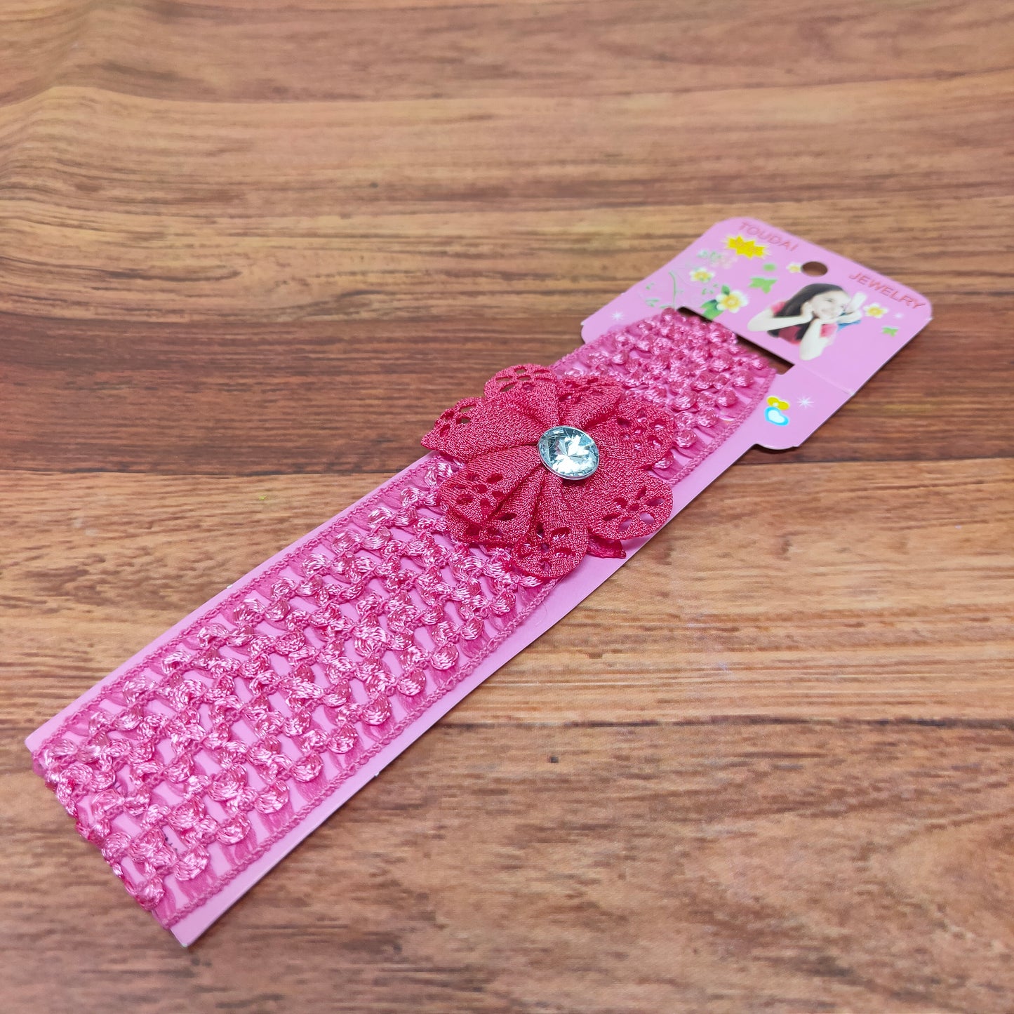 Floral Soft Stretchy Headbands for Baby Girls and Newborn (17-18 Baby Headband)