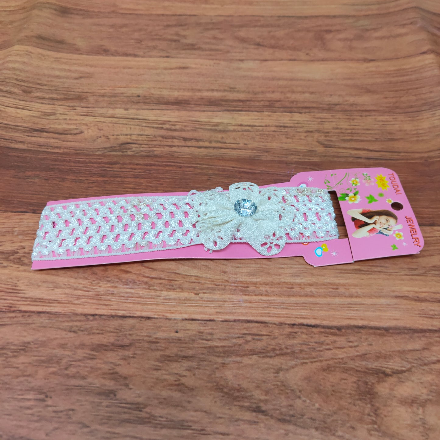 Floral Soft Stretchy Headbands for Baby Girls and Newborn (17-21 Baby Headband)