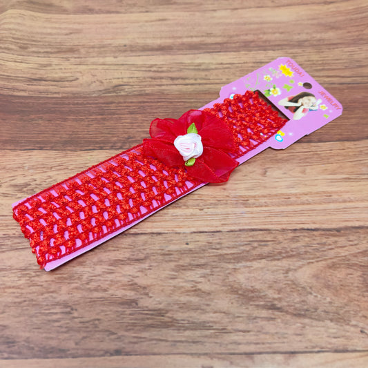 Floral Soft Stretchy Headbands for Baby Girls and Newborn (17-22 Baby Headband)