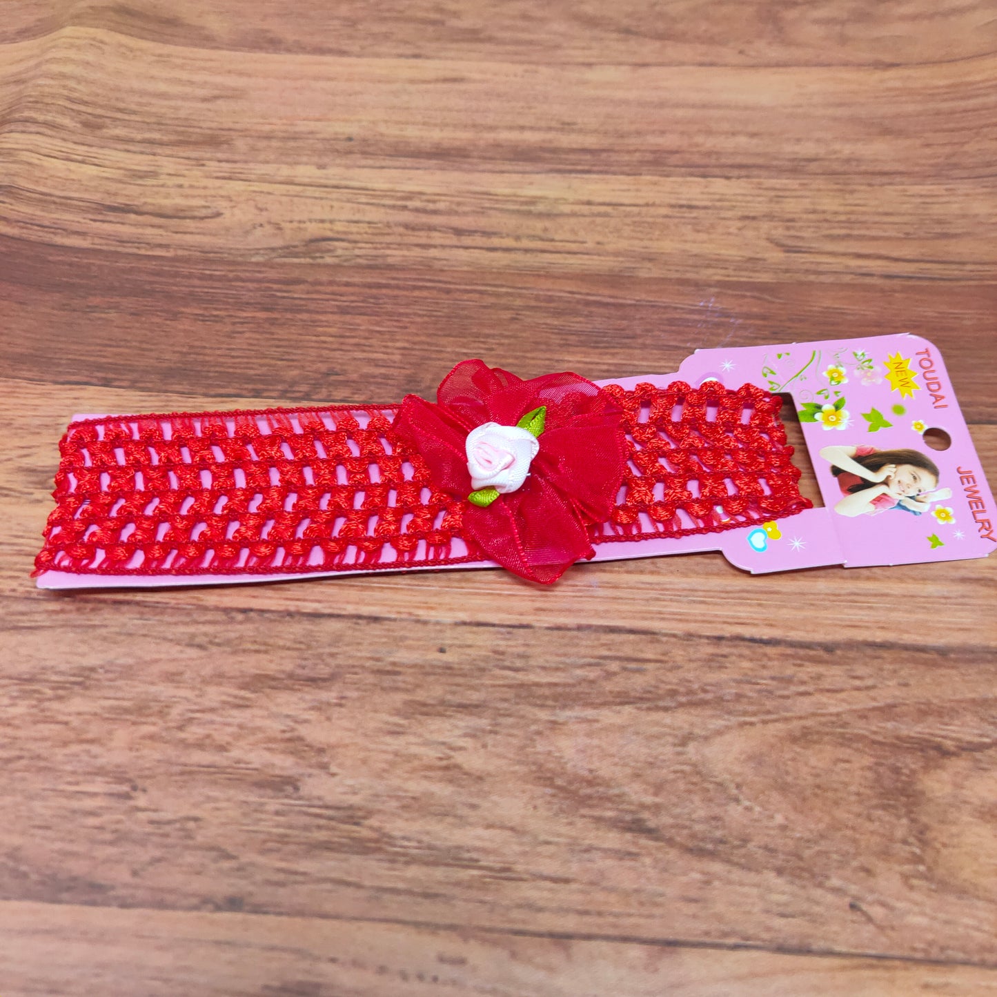 Floral Soft Stretchy Headbands for Baby Girls and Newborn (17-22 Baby Headband)