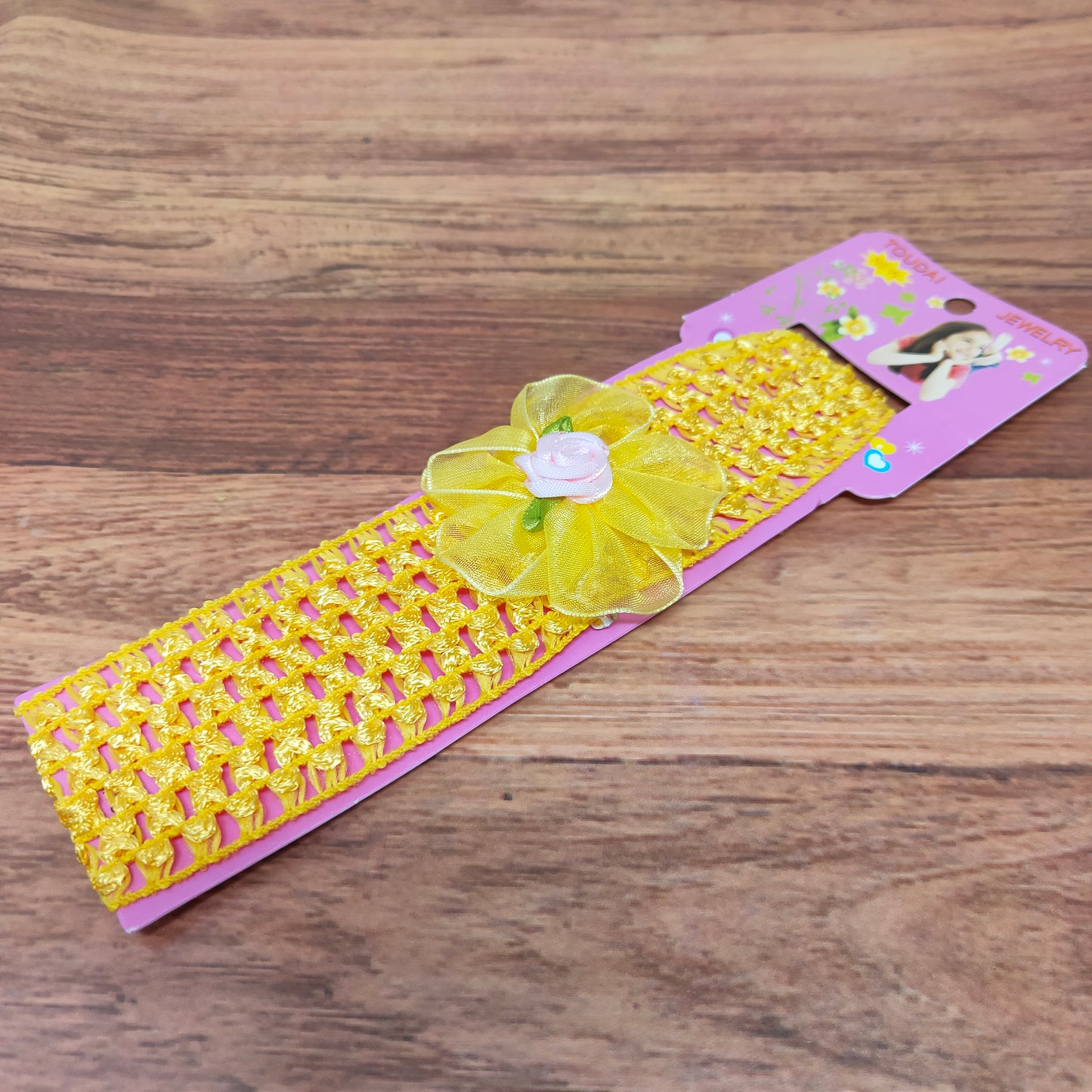 Floral Soft Stretchy Headbands for Baby Girls and Newborn (17-23 Baby Headband)