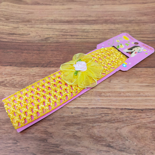 Floral Soft Stretchy Headbands for Baby Girls and Newborn (17-23 Baby Headband)