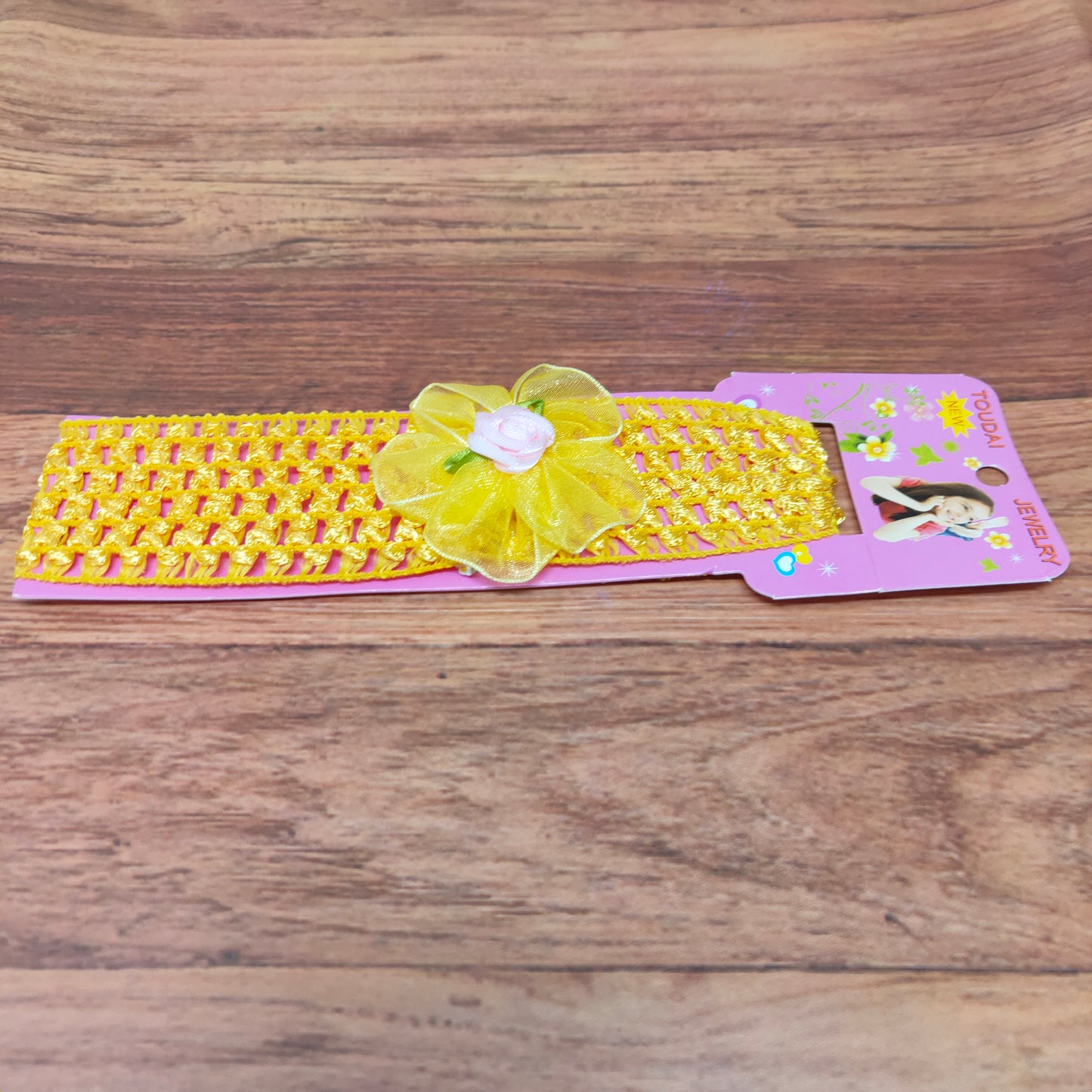 Floral Soft Stretchy Headbands for Baby Girls and Newborn (17-23 Baby Headband)