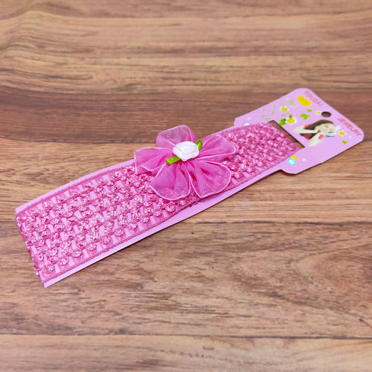 Floral Soft Stretchy Headbands for Baby Girls and Newborn (17-26 Baby Headband)