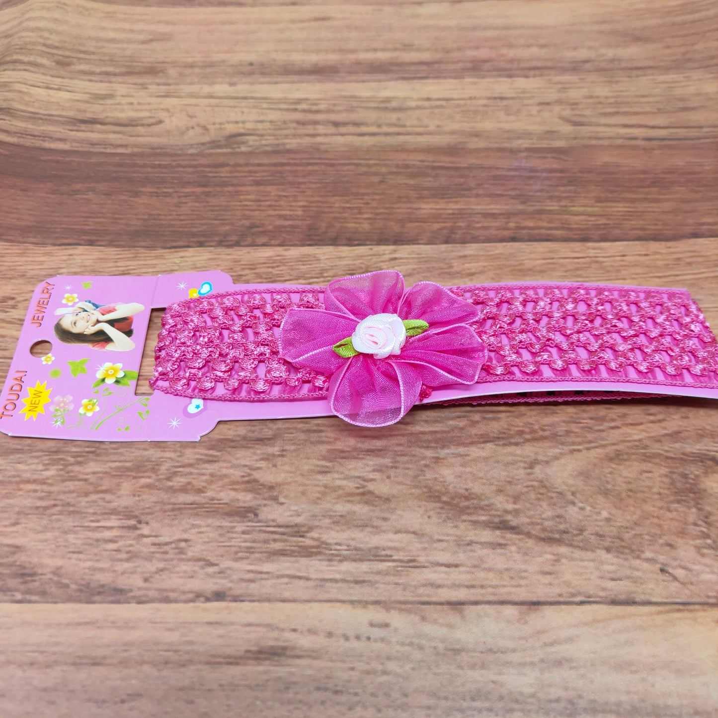 Floral Soft Stretchy Headbands for Baby Girls and Newborn (17-26 Baby Headband)