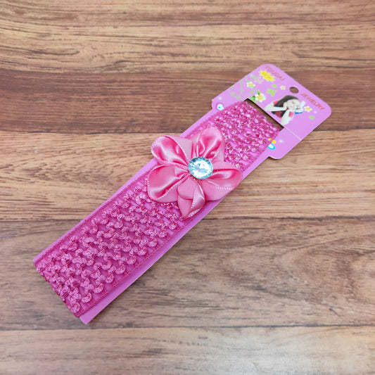 Floral Soft Stretchy Headbands for Baby Girls and Newborn (17-33 Baby Headband)