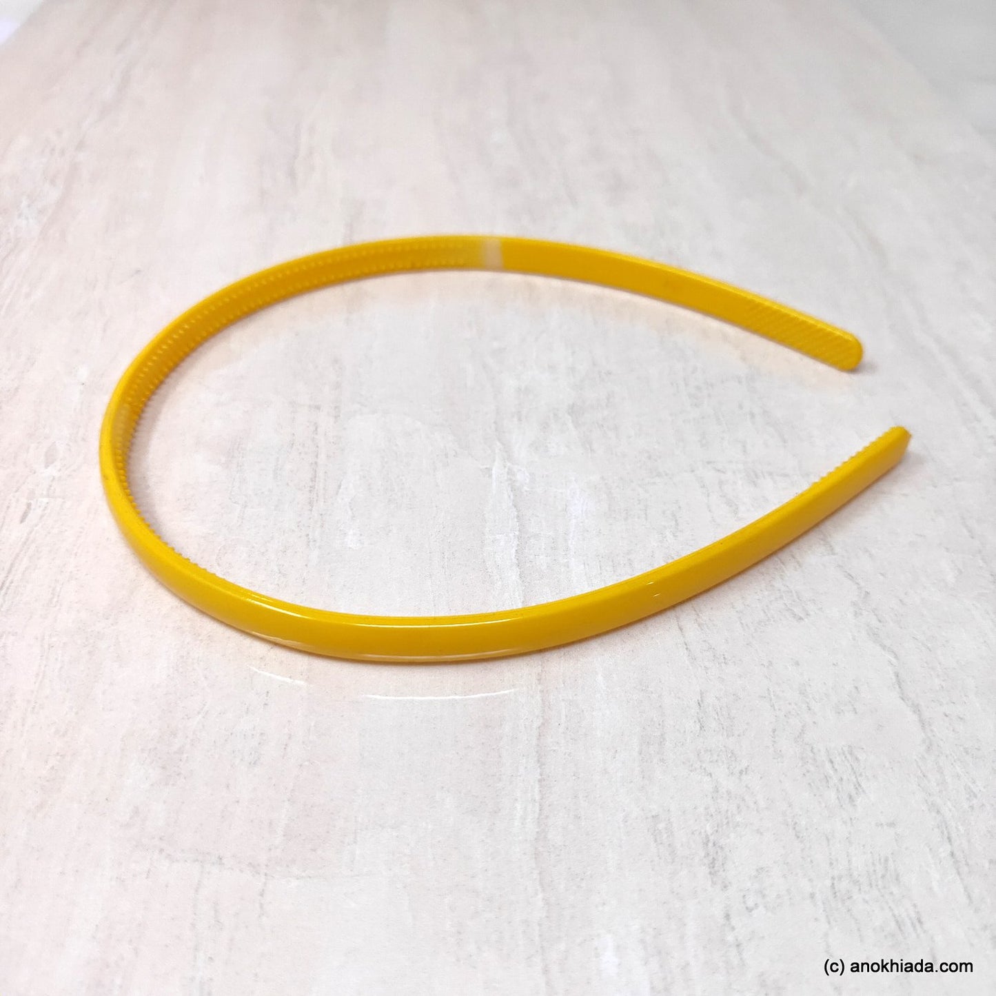 Anokhi Ada Yellow Plastic School Color Headbands/Hairbands for Girls (19-08)