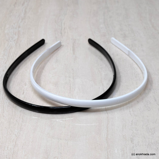 Anokhi Ada Plastic School Color Headbands/Hairbands for Girls (Set of Two,19-14)