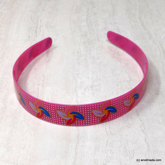 Anokhi Ada Plastic Floral Print Headbands/Hairbands for Kids and Girls (19-2b)