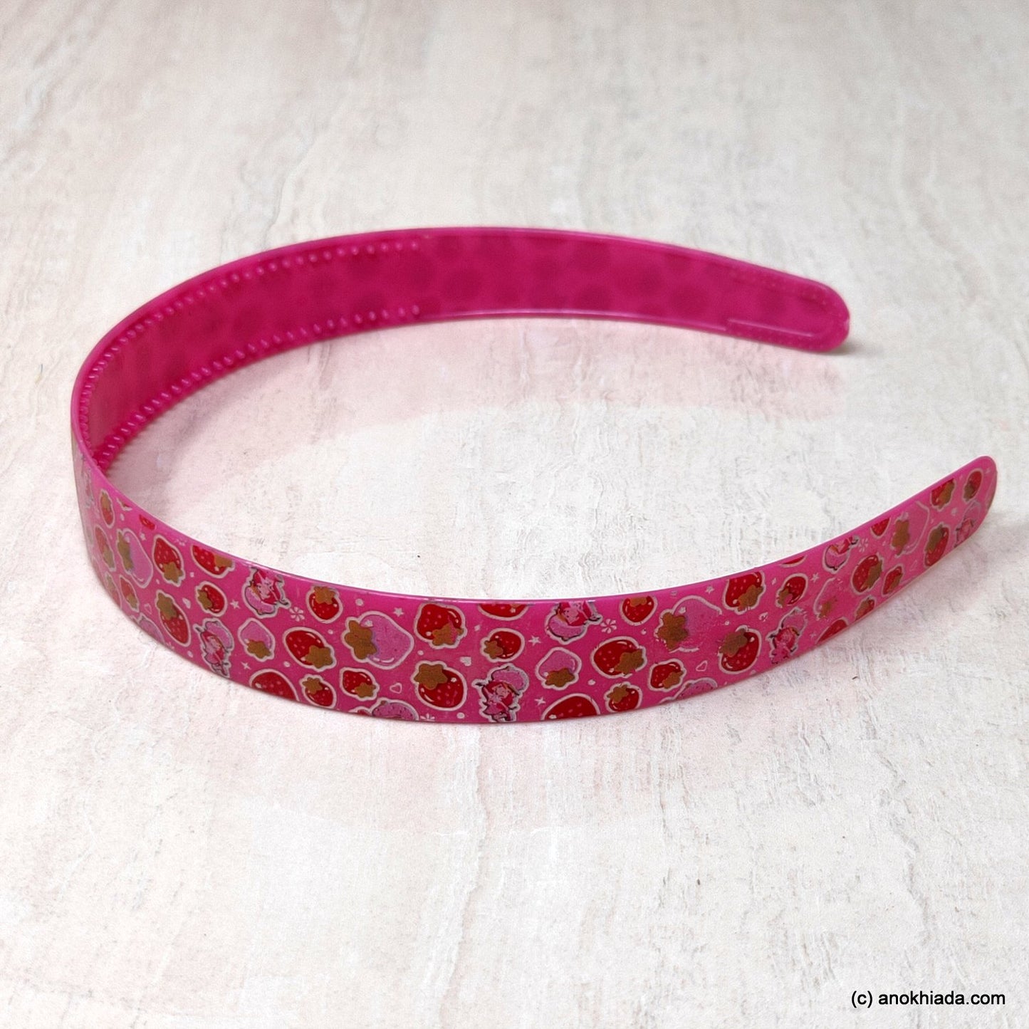 Anokhi Ada Plastic Strawberry Print Headbands/Hairbands for Kids and Girls (19-5a)