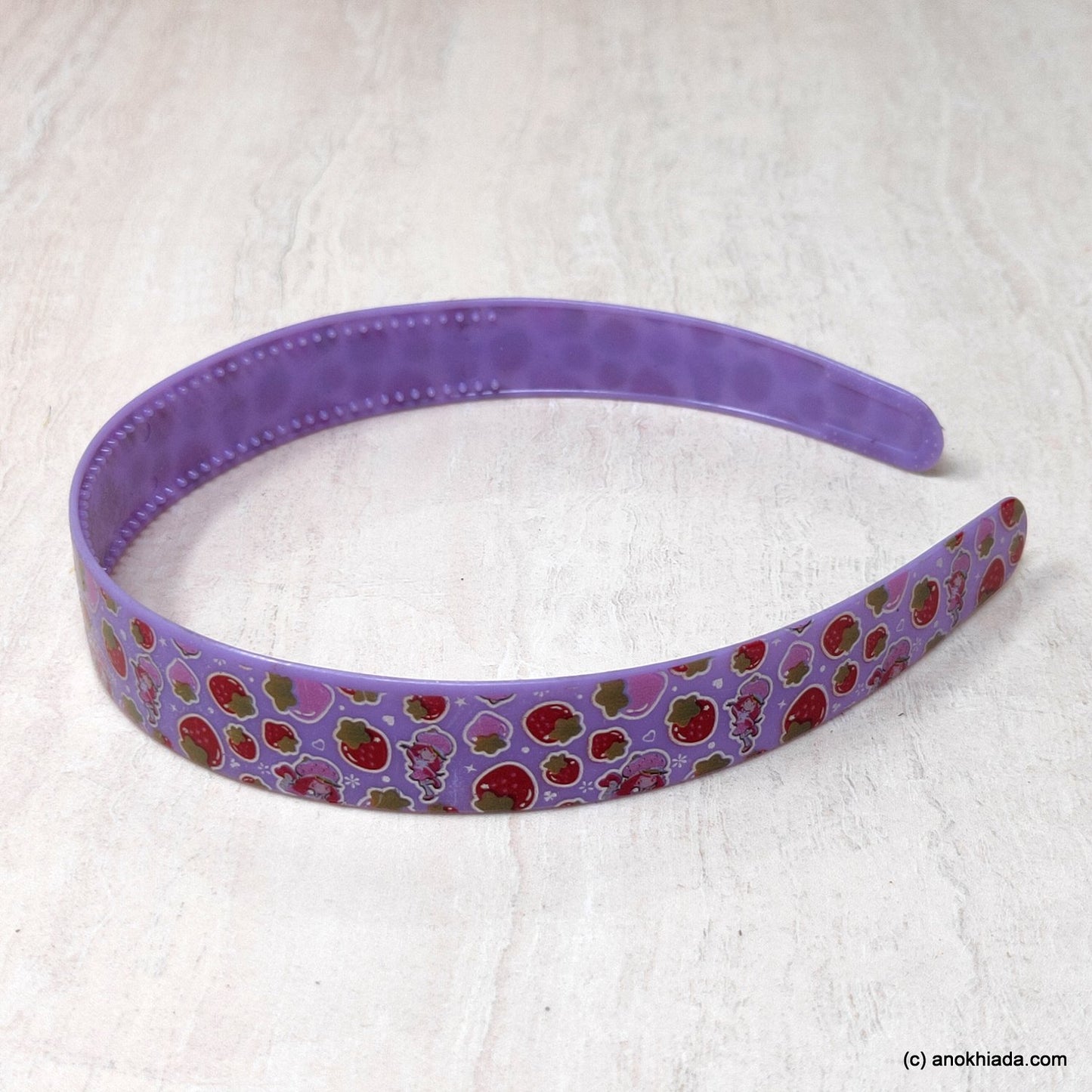 Anokhi Ada Plastic Strawberry Print Headbands/Hairbands for Kids and Girls (19-5b)