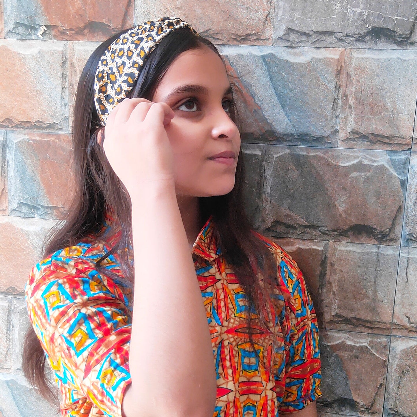 Anokhi Ada Handmade Animal Print Soft Headbands/ Boho Headbands  for Girls and Women (22-18)