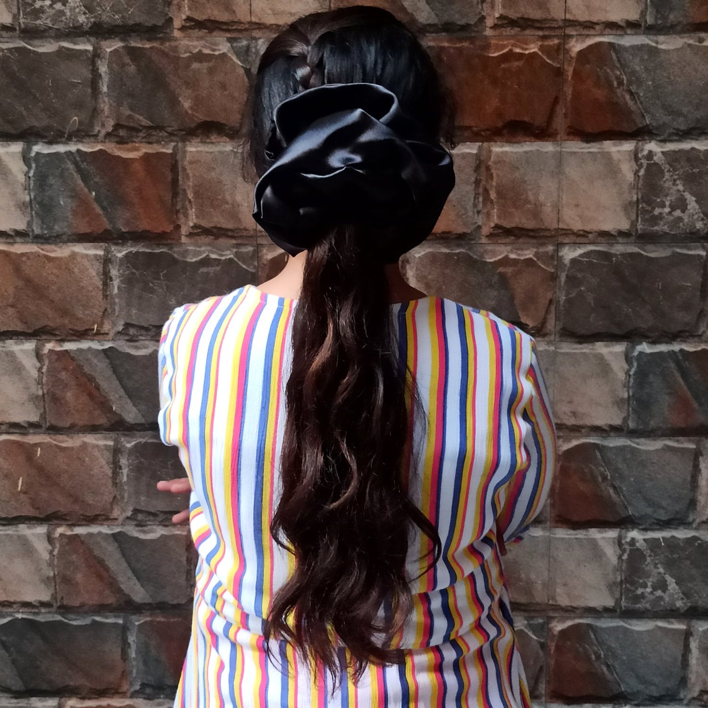 XXL Black Berry Scrunchie (23-01 c Scrunchie)