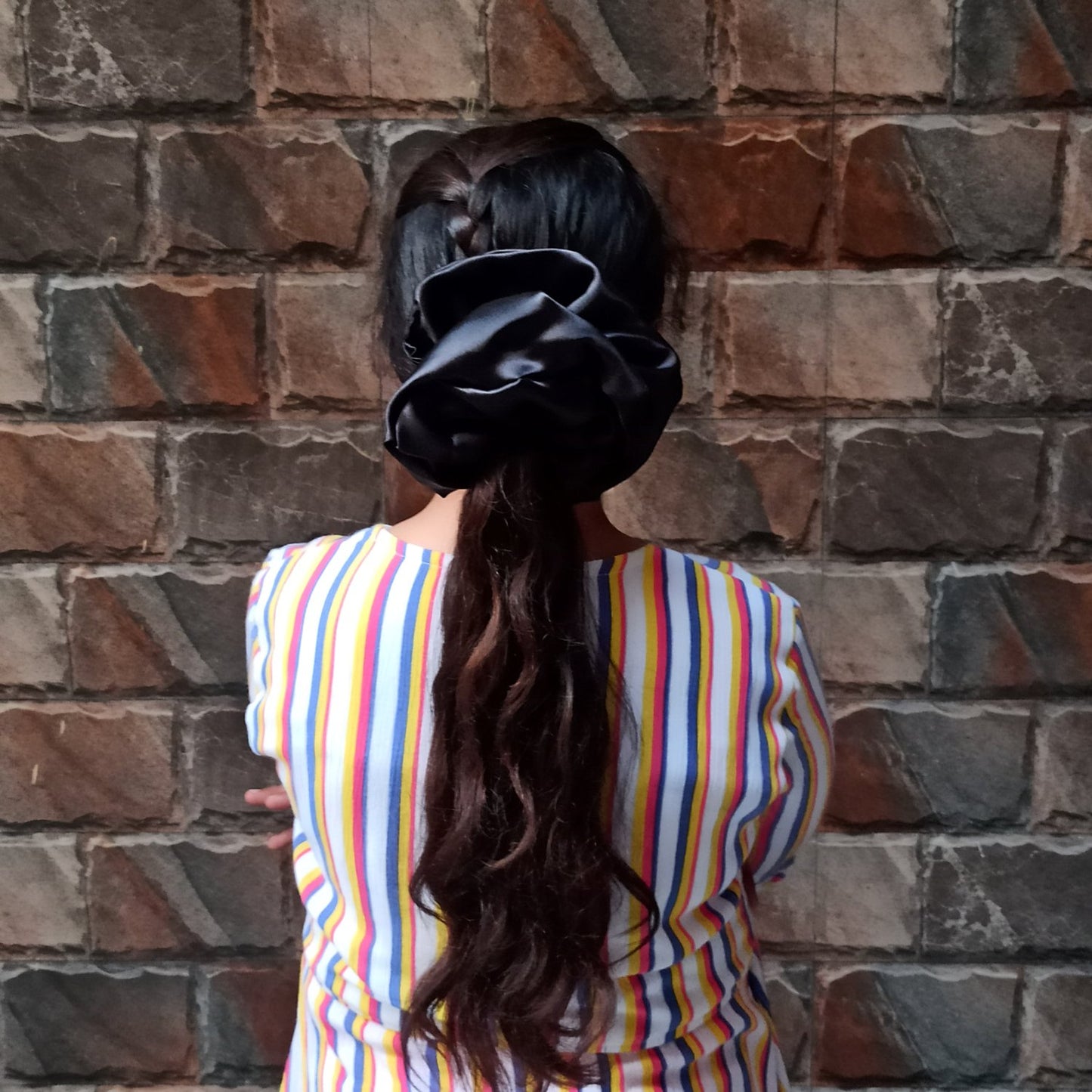 XXL Black Berry Scrunchie (23-01 c Scrunchie)