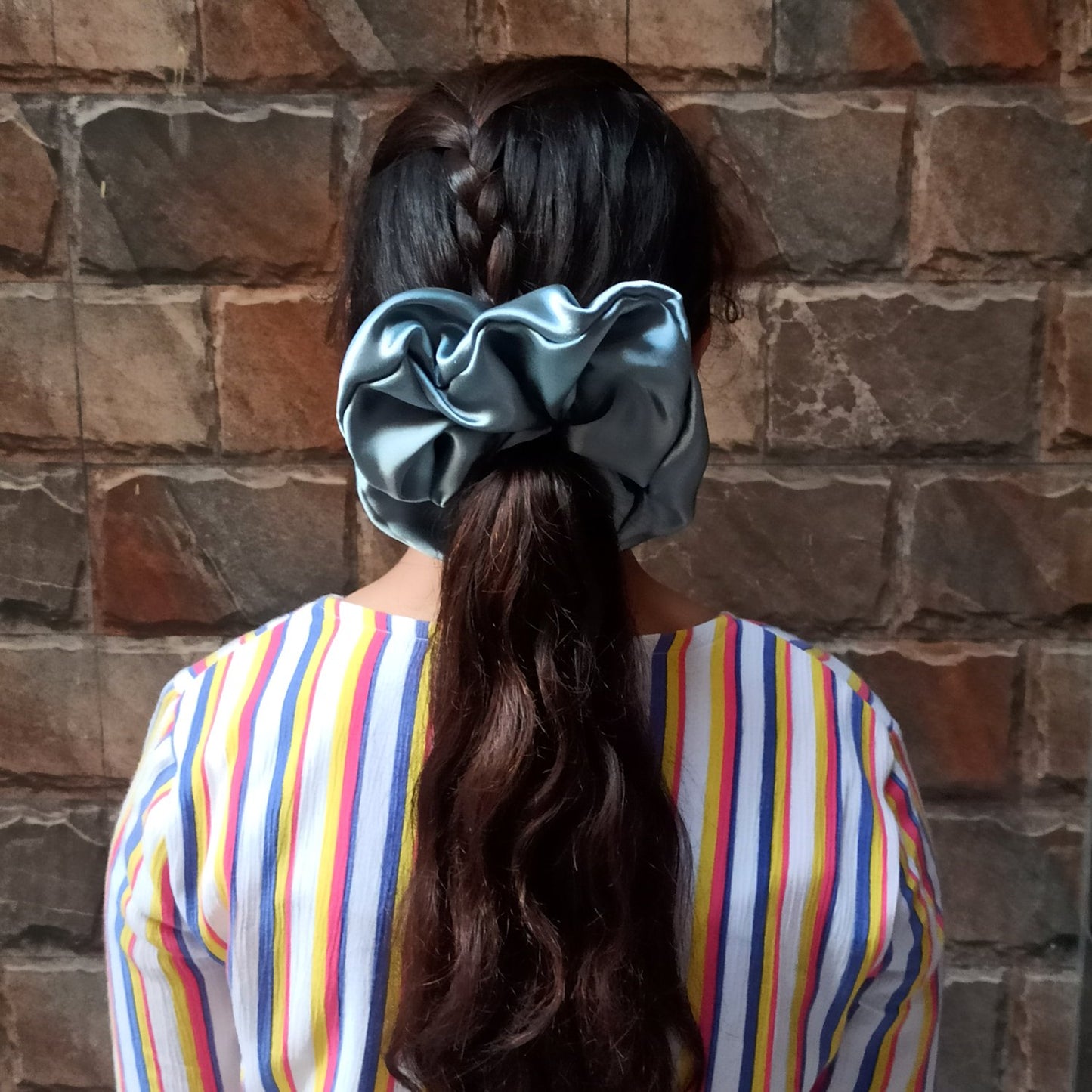 XXL Slate Grey Scrunchie (23-04 b Scrunchie)