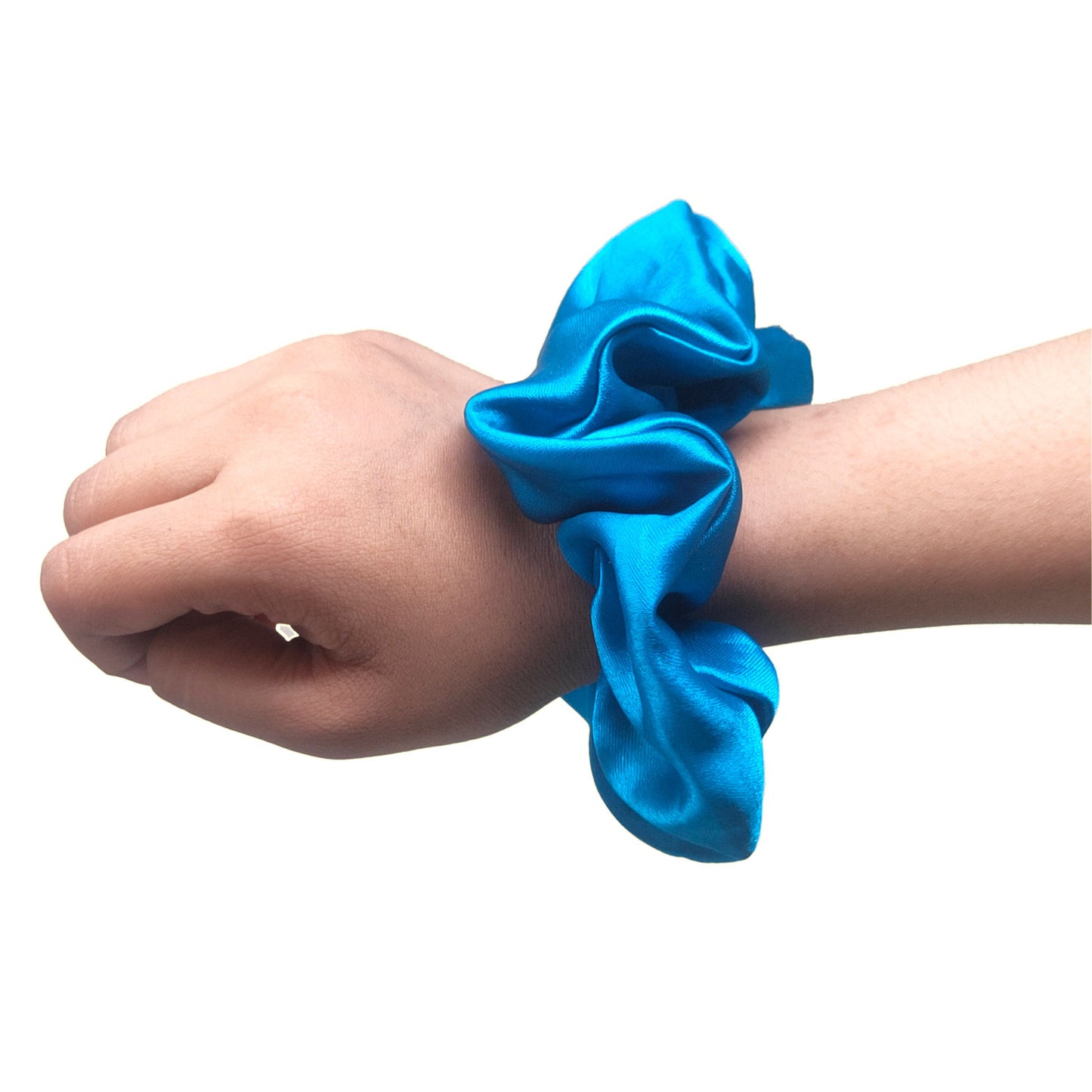Small Cerulean Blue Scrunchie (23-10a Scrunchie)
