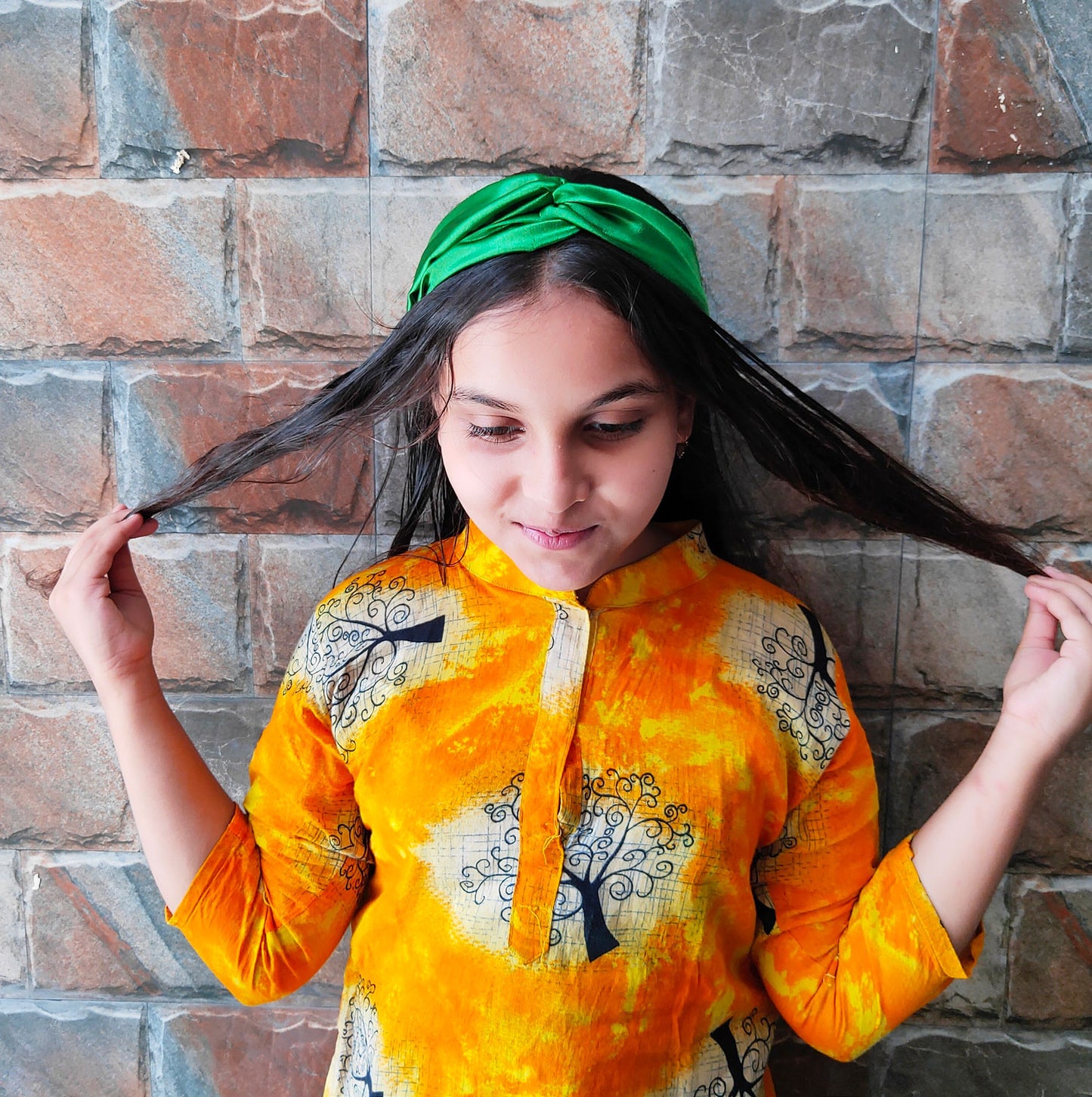 Shamrock Green Satin Headband (28-07)