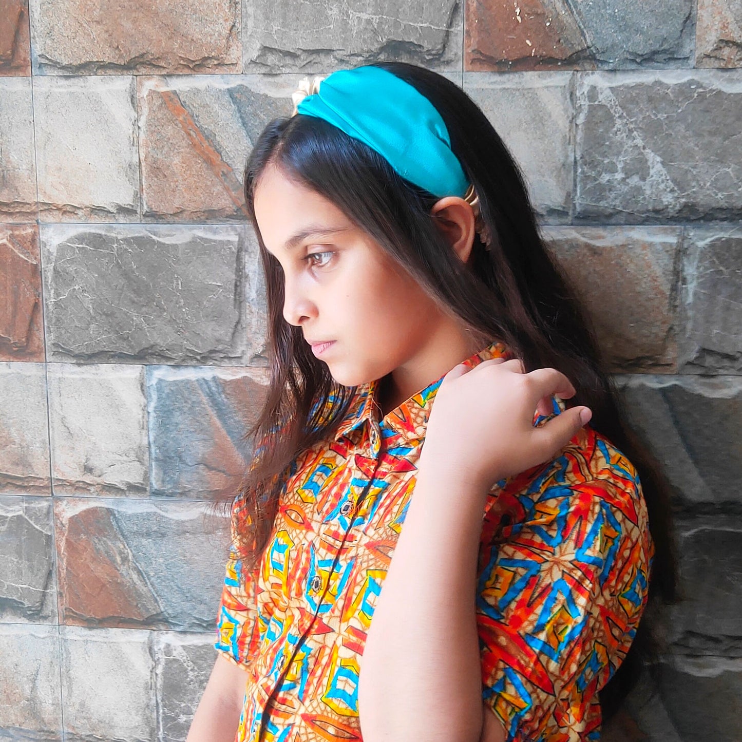 Daffonese Dual Tone Satin Headband (29-06)