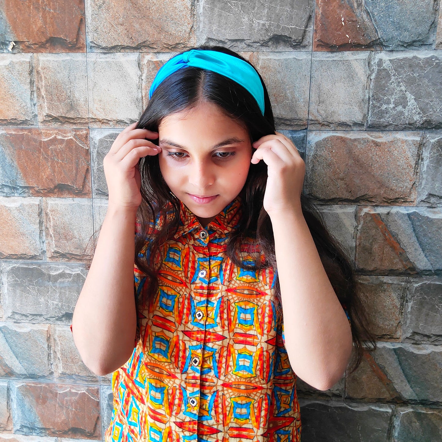 Neonese Dual Tone Satin Headband (29-08)