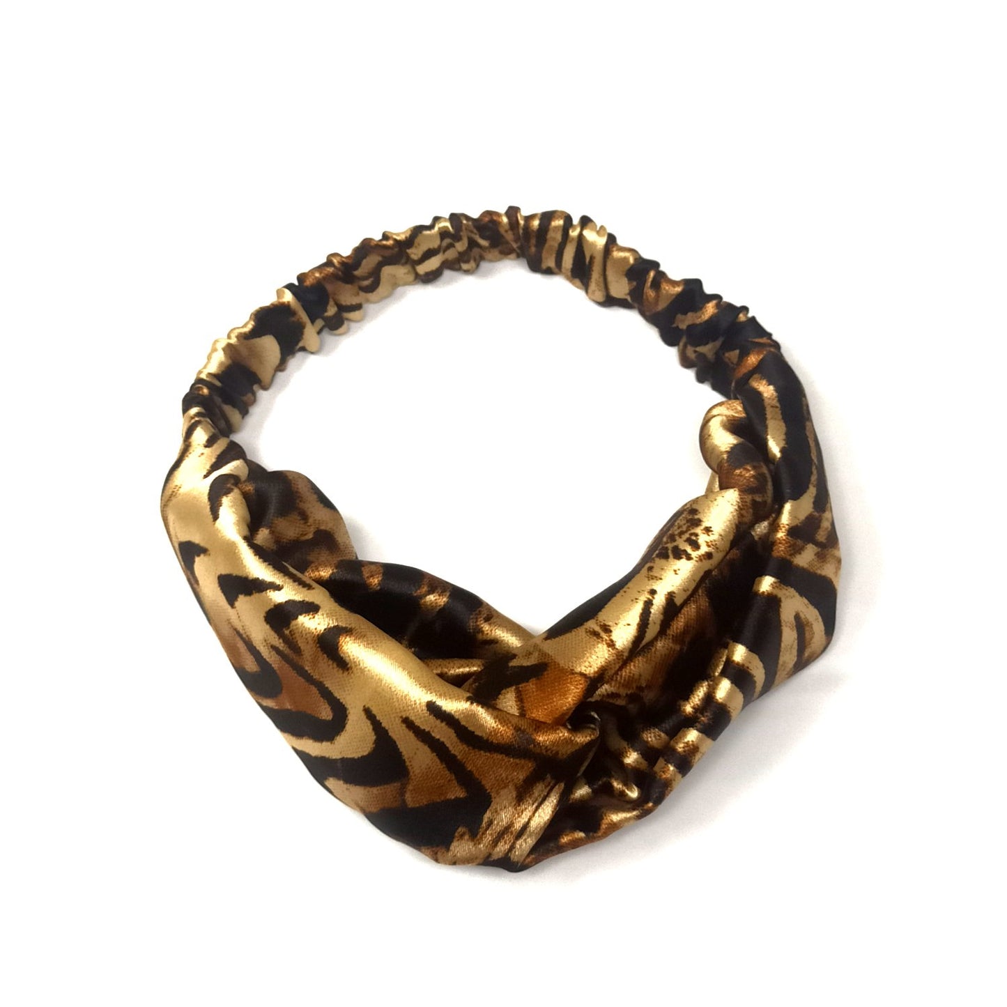 Anokhi Ada Handmade Animal Print Satin Soft Headbands/ Boho Headbands for Girls and Women (29-10)