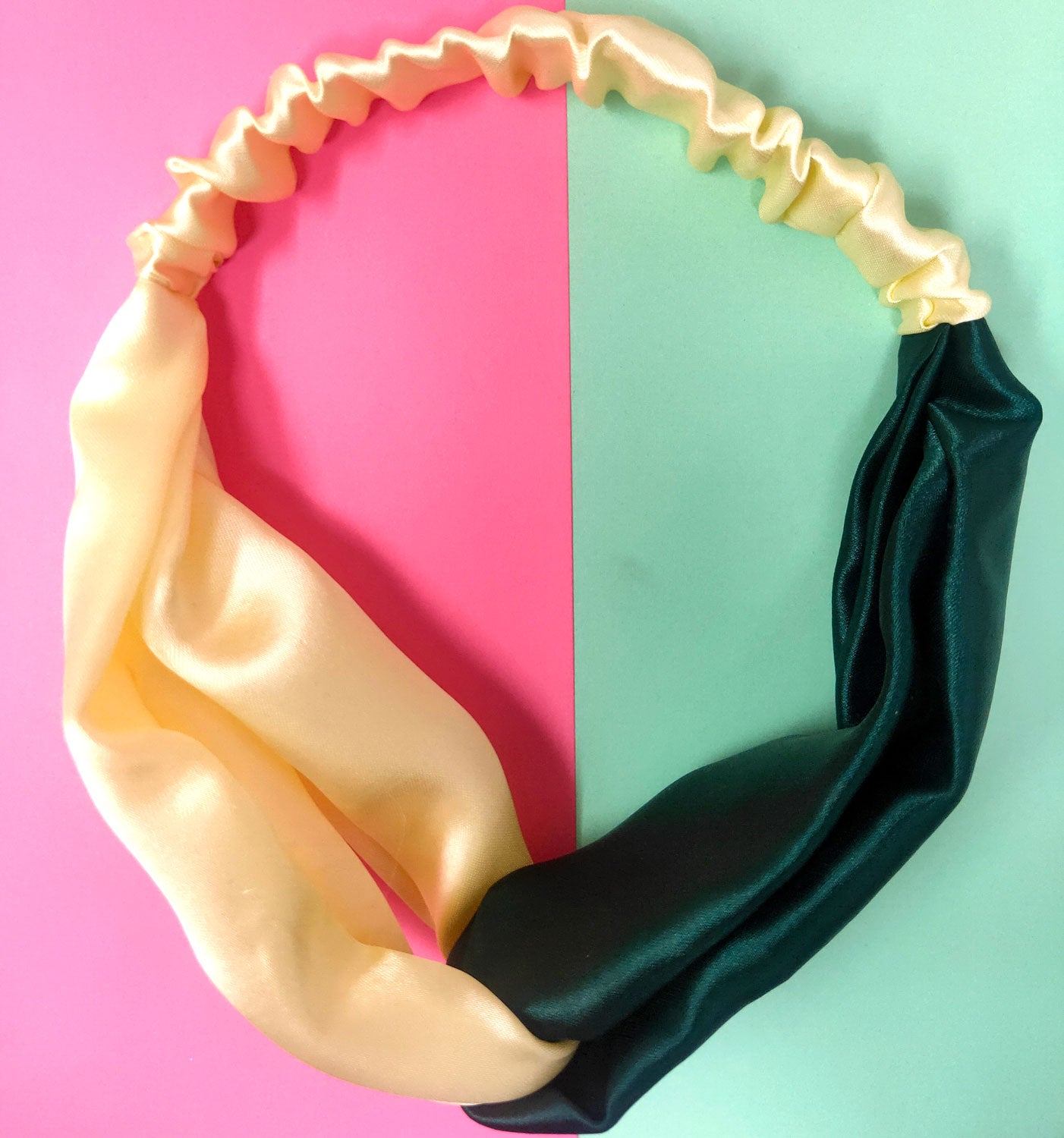 Pinary Dual Tone Satin Headband (29-11)
