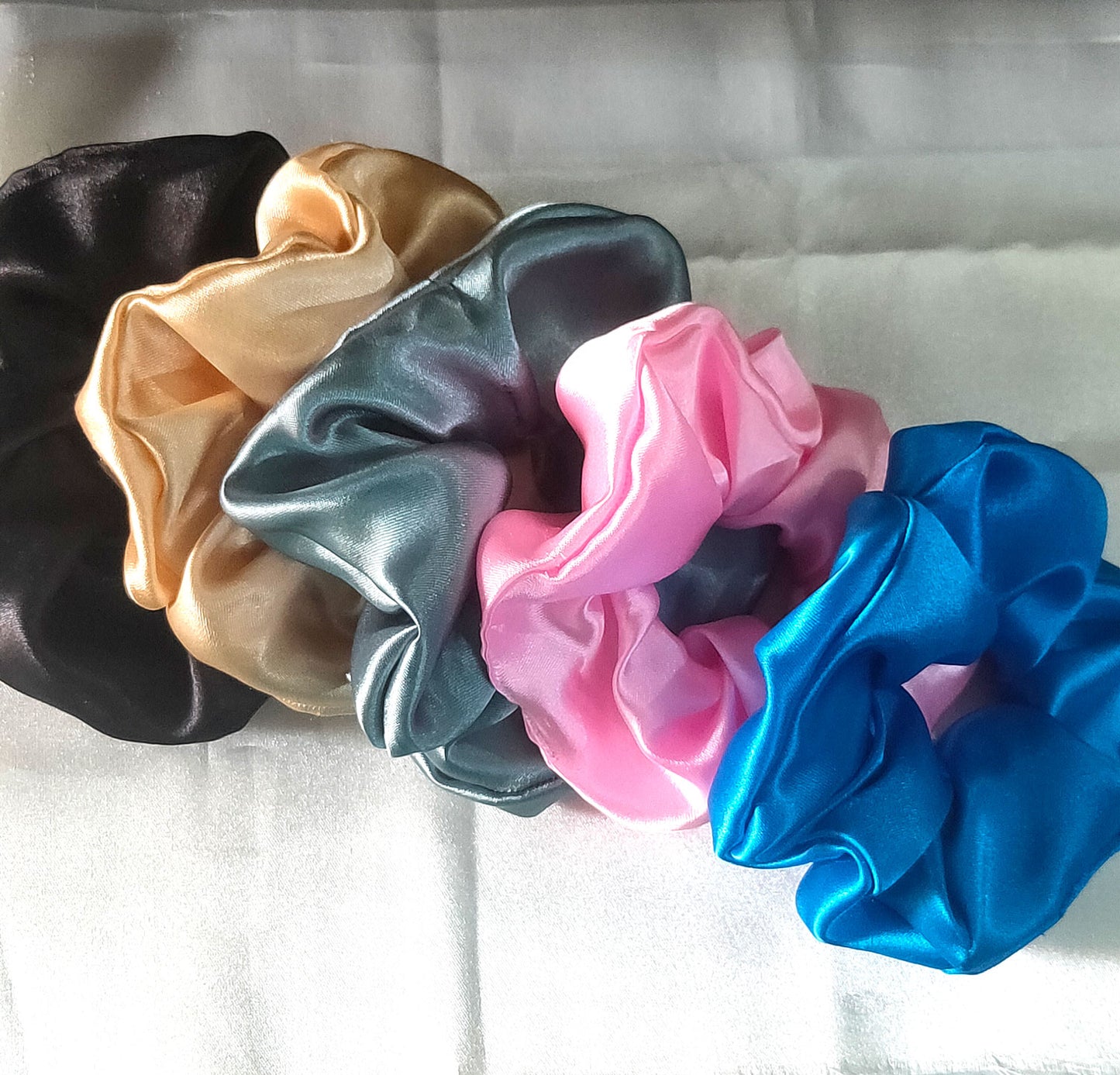 Everyday Satin Scrunchies Combo (Pack of 5)