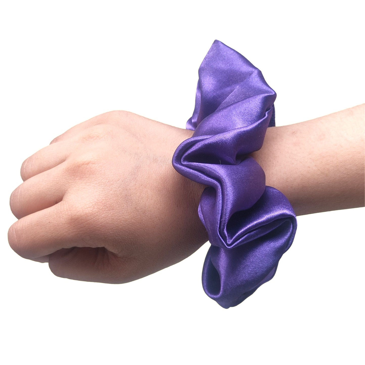 Satin Scrunchies Combo (Pack of 4, 1 XXL and 3 Small Size)