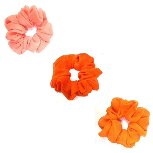 Orange Scrunchies Combo (Pack of 3)