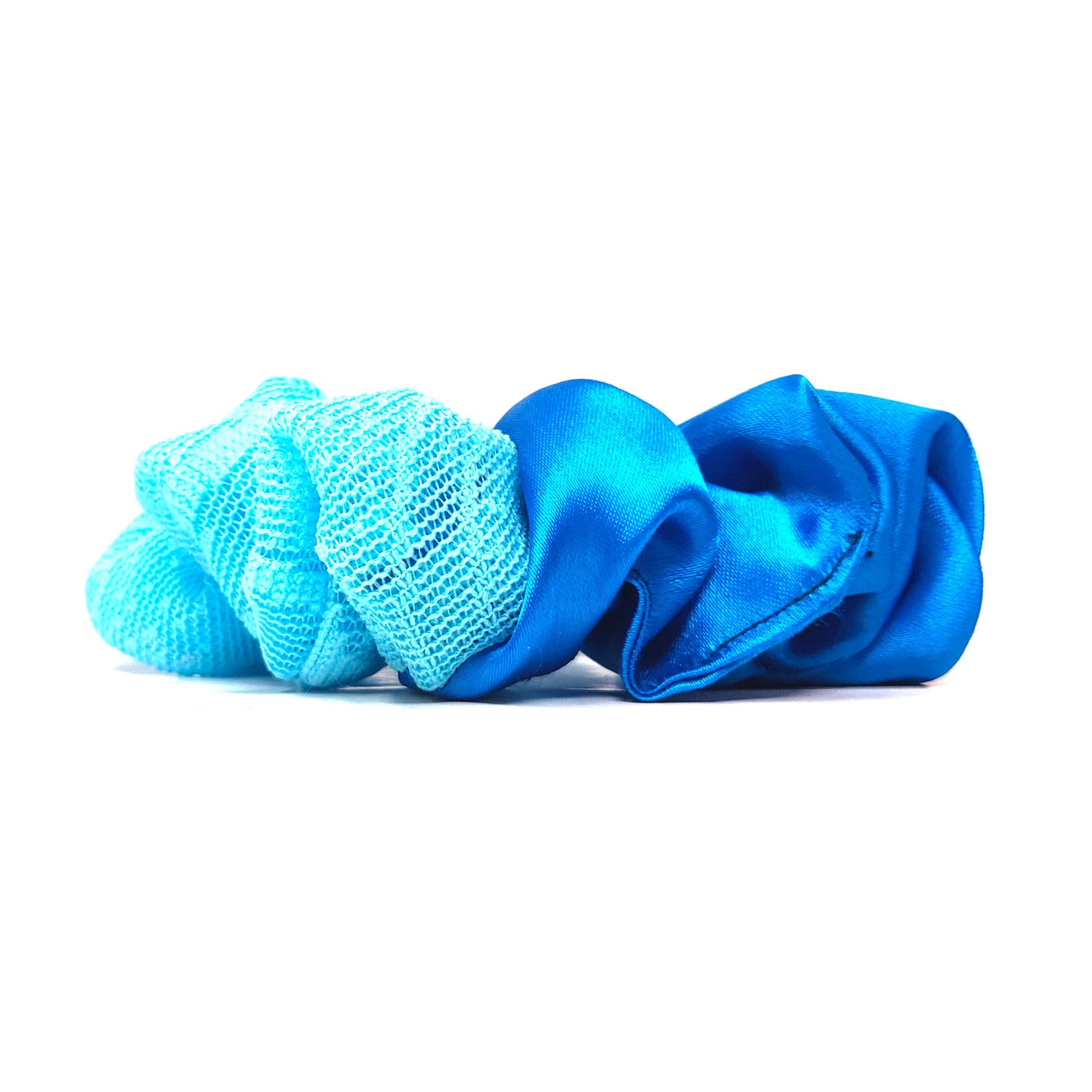 Neon Blue Dual Tone Scrunchie (31-12 Scrunchie)