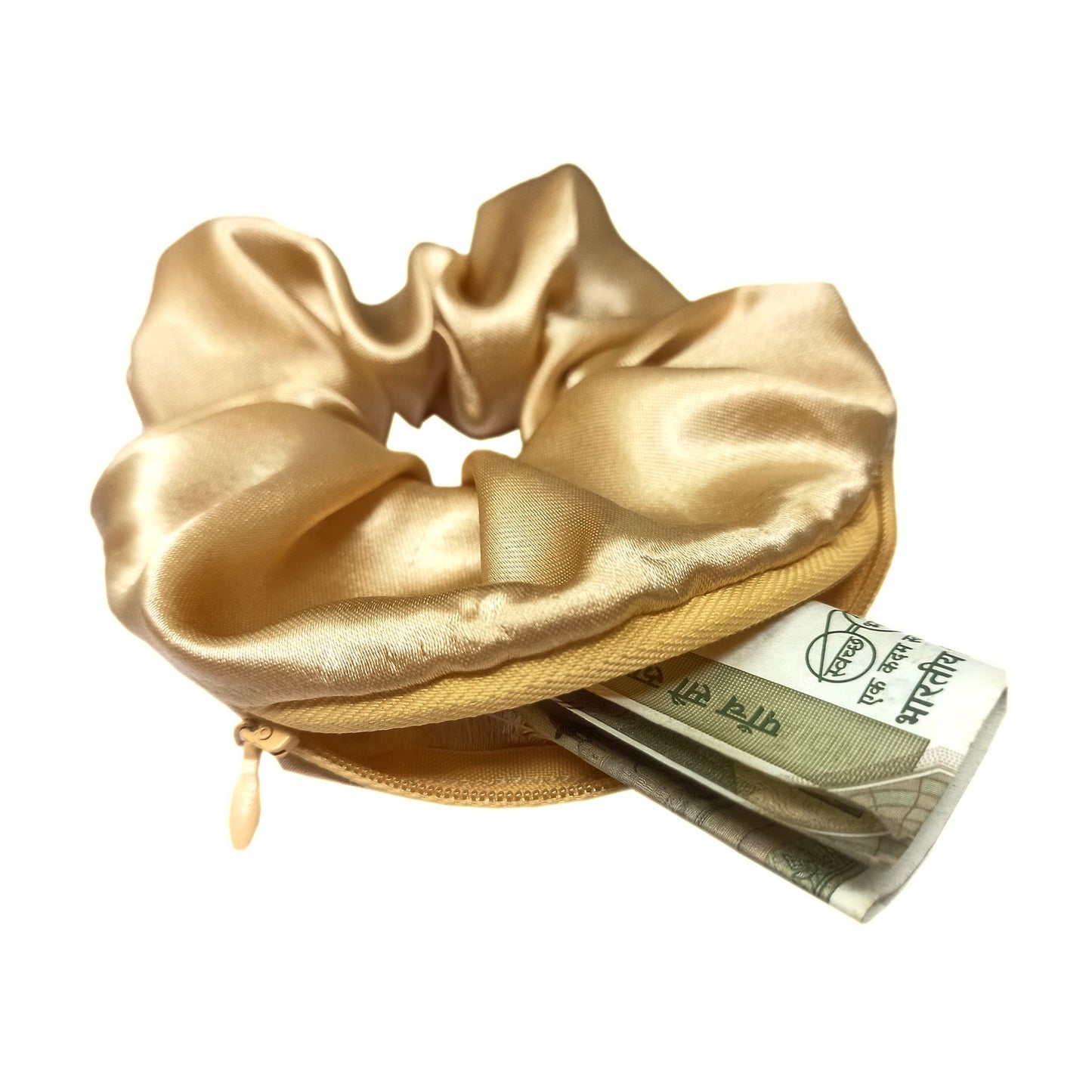 Satin Zipper Scrunchie (32-05 Scrunchie)