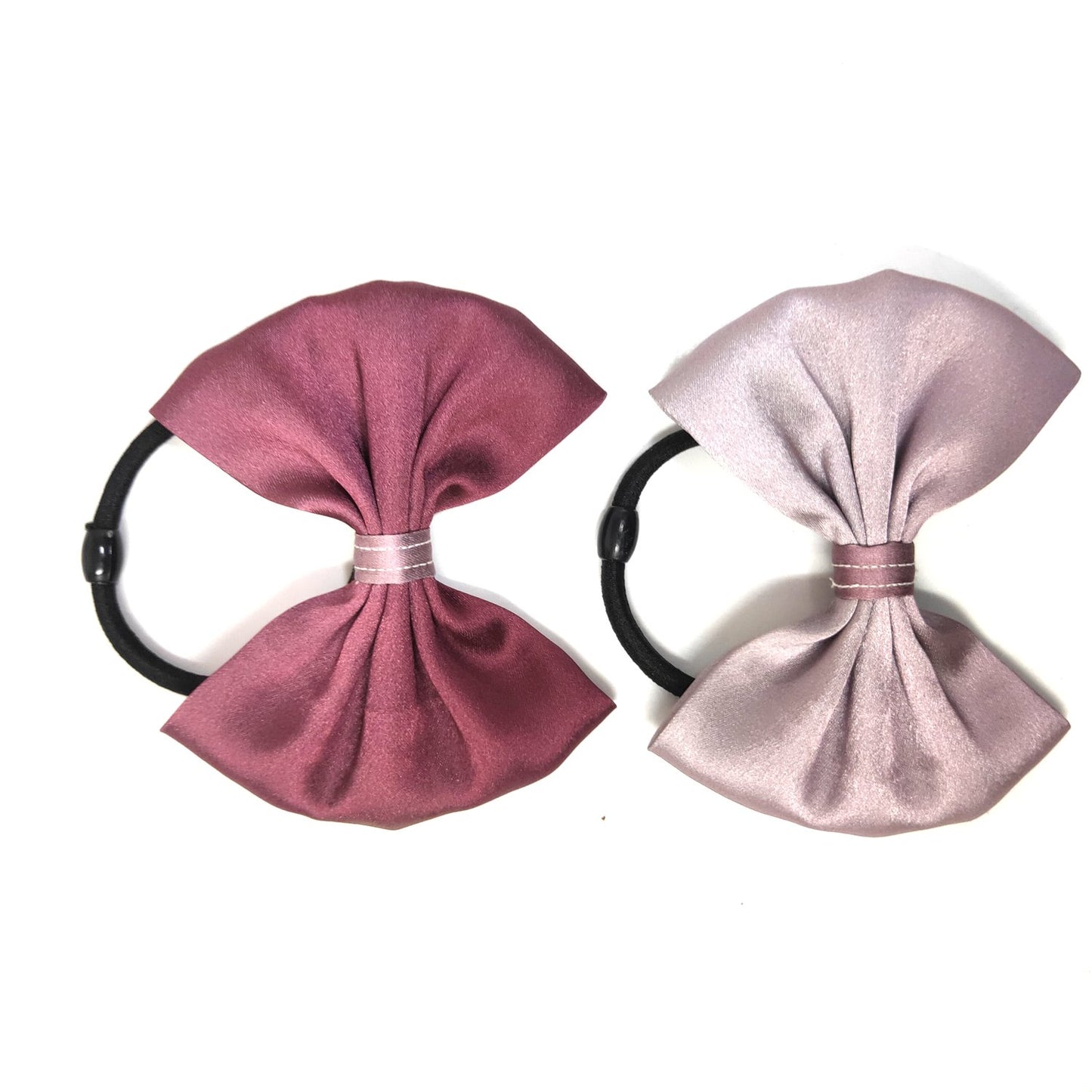 Combo of 2 Satin Bow Hair Tie - (35-08)