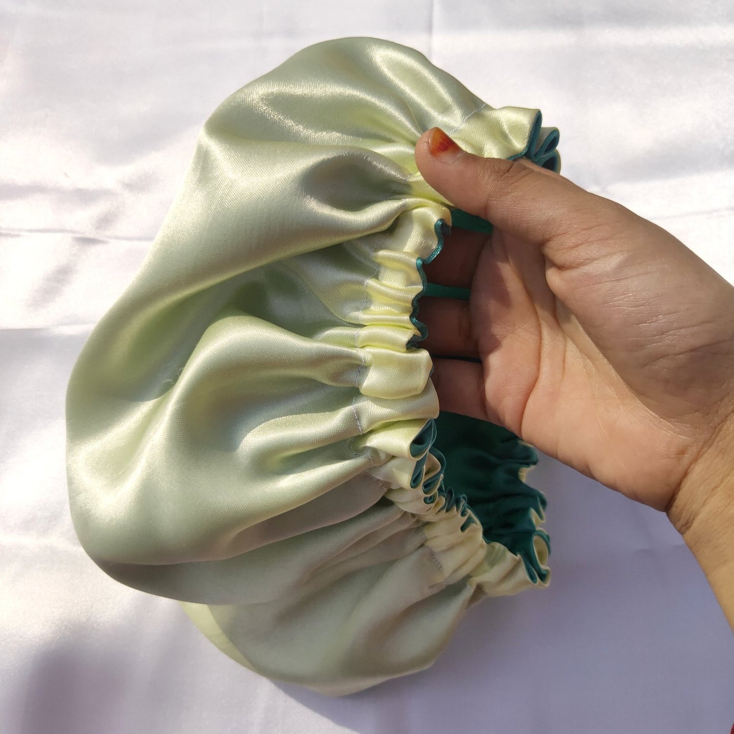Anokhi Ada Handmade Dual Sided Satin Hair Bonnet Sleep Cap (36-11)