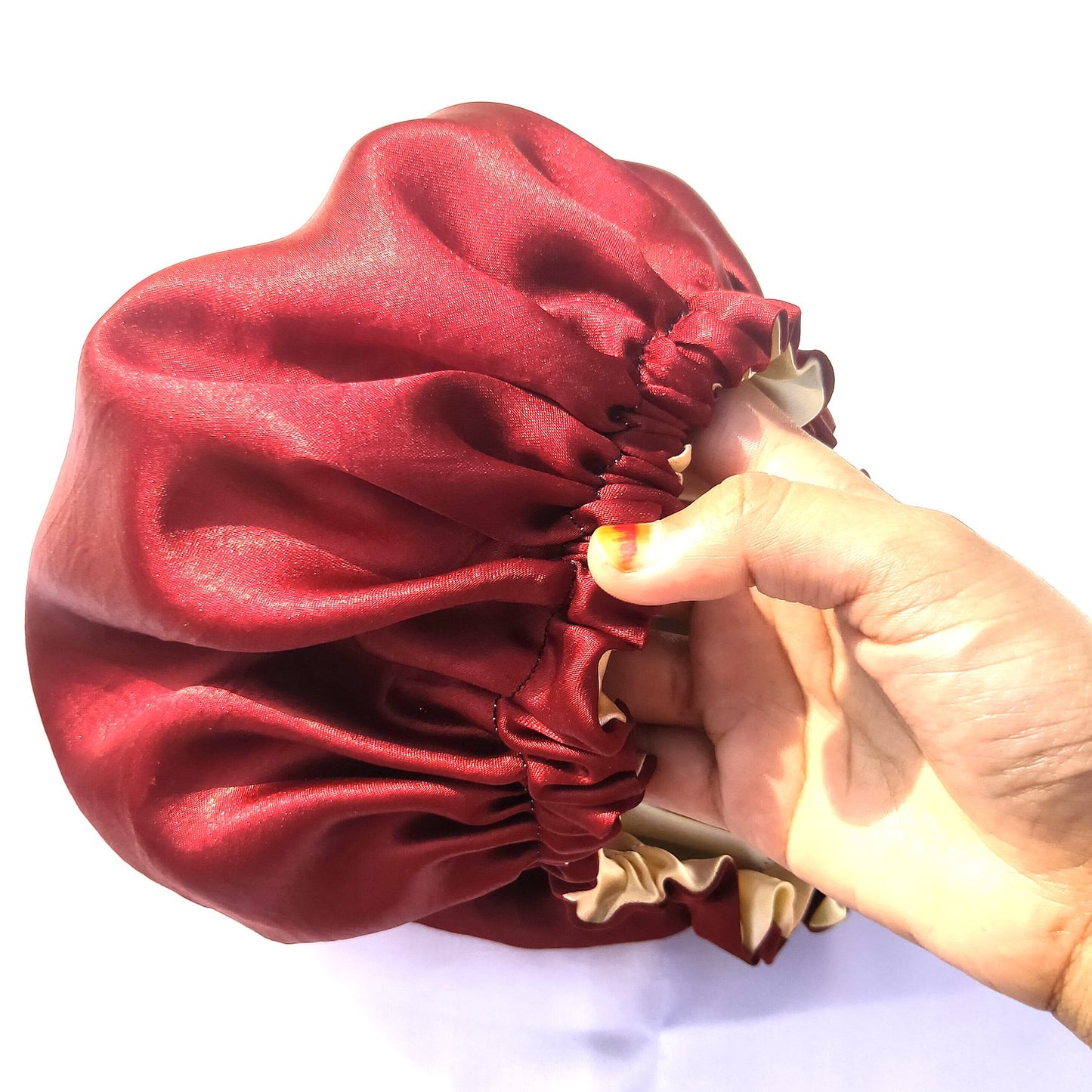 Anokhi Ada Handmade Dual Sided Satin Hair Bonnet Sleep Cap (36-12)