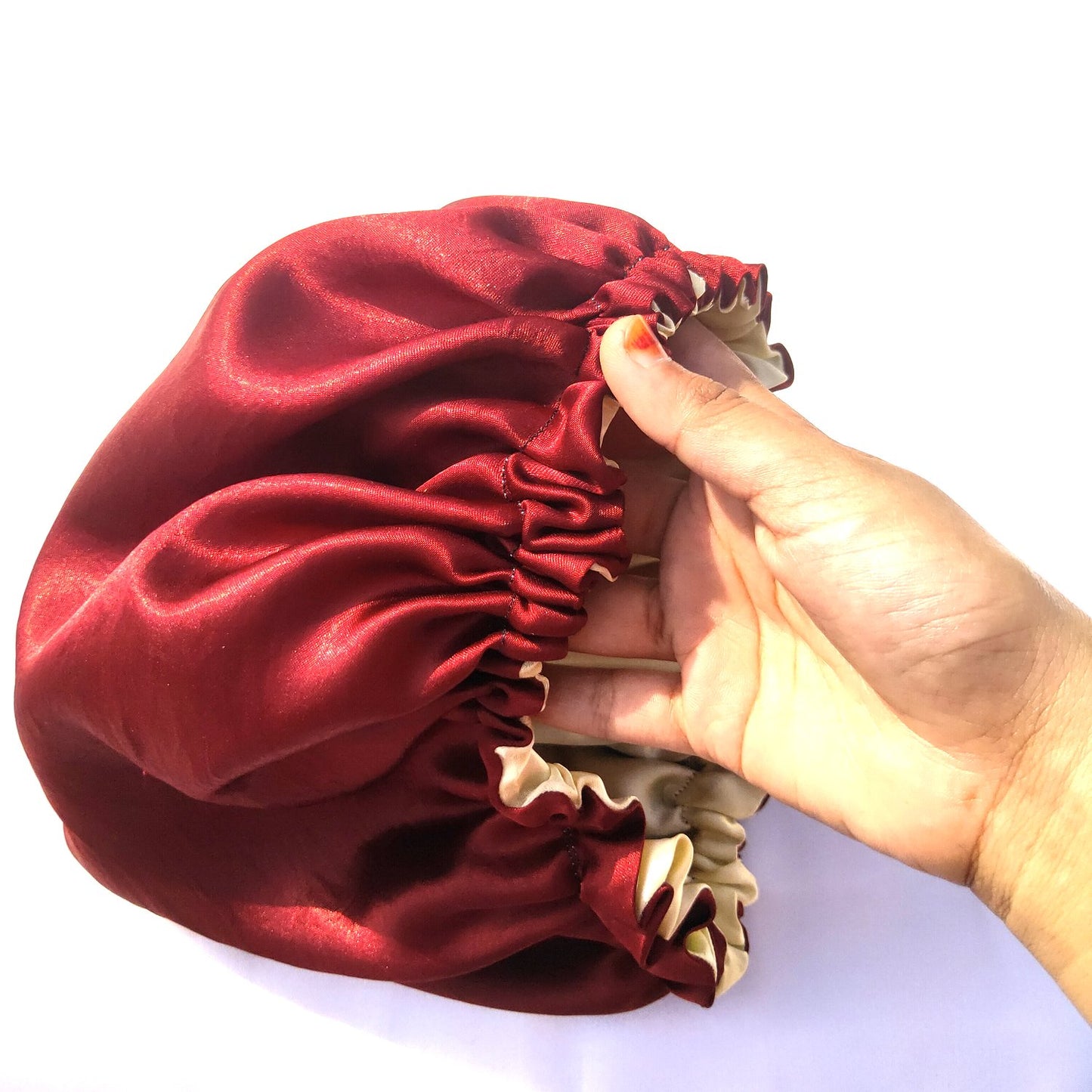 Anokhi Ada Handmade Dual Sided Satin Hair Bonnet Sleep Cap (36-12)