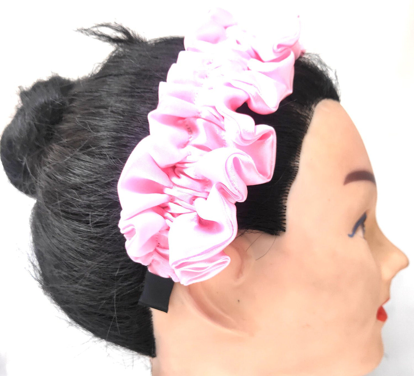 Baby Pink Scrunch Headband  (37-02)