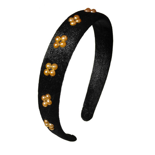 Anokhi Ada Handmade Pearl Headband for Girls and Women - 09-18H