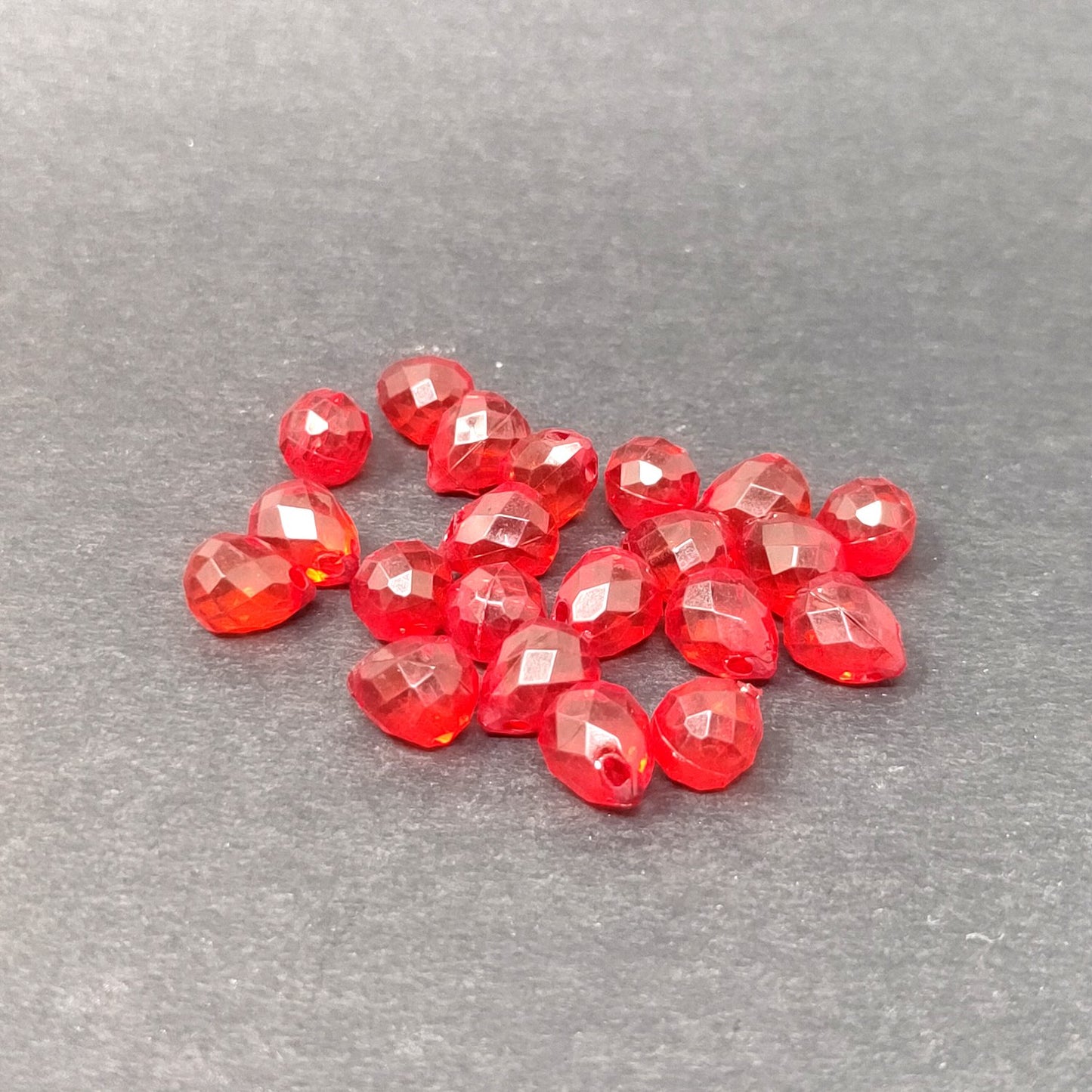 10 mm Translucent Crystal Drop Beads for Jewellery Making and Decoration (25 Beads) 96-14