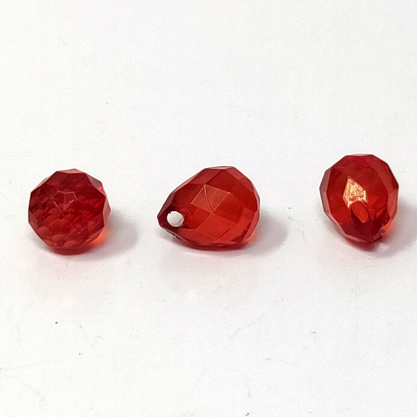 10 mm Translucent Crystal Drop Beads for Jewellery Making and Decoration (25 Beads) 96-14