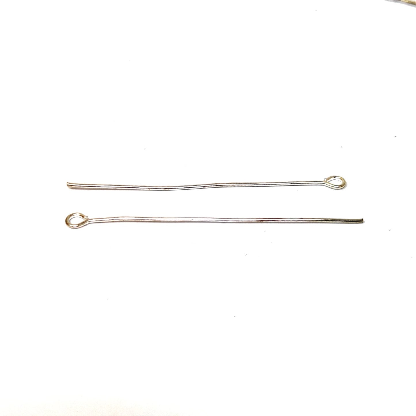 5 cm Silver Eye Pins for Making Earrings and Jewellery (25 Pcs) - 96-25